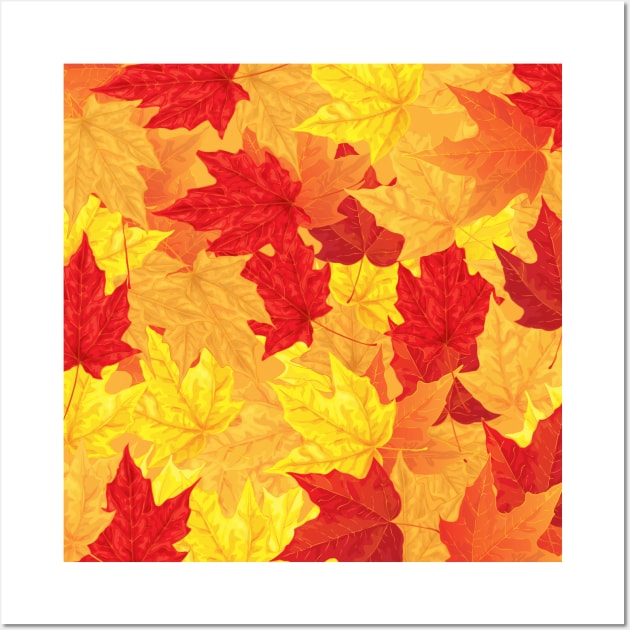 Maple leaves Wall Art by katerinamk